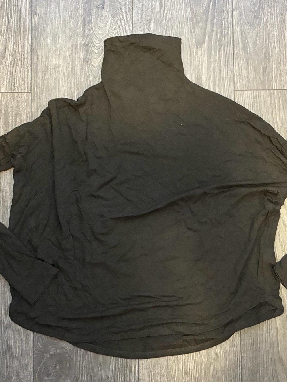 Babaton Black Lightweight Turtleneck Top